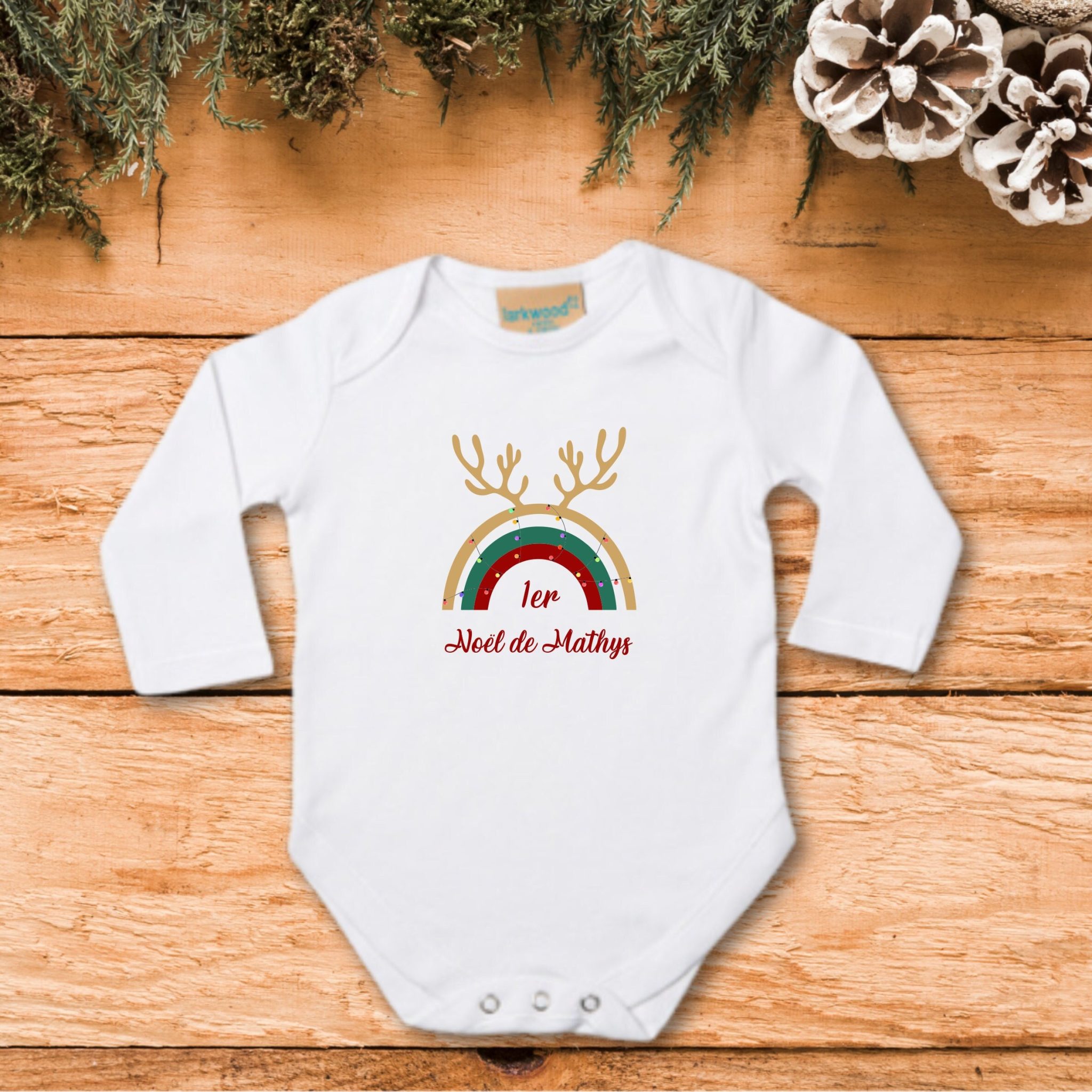 Body "Mon 1er Noël" avec prénom