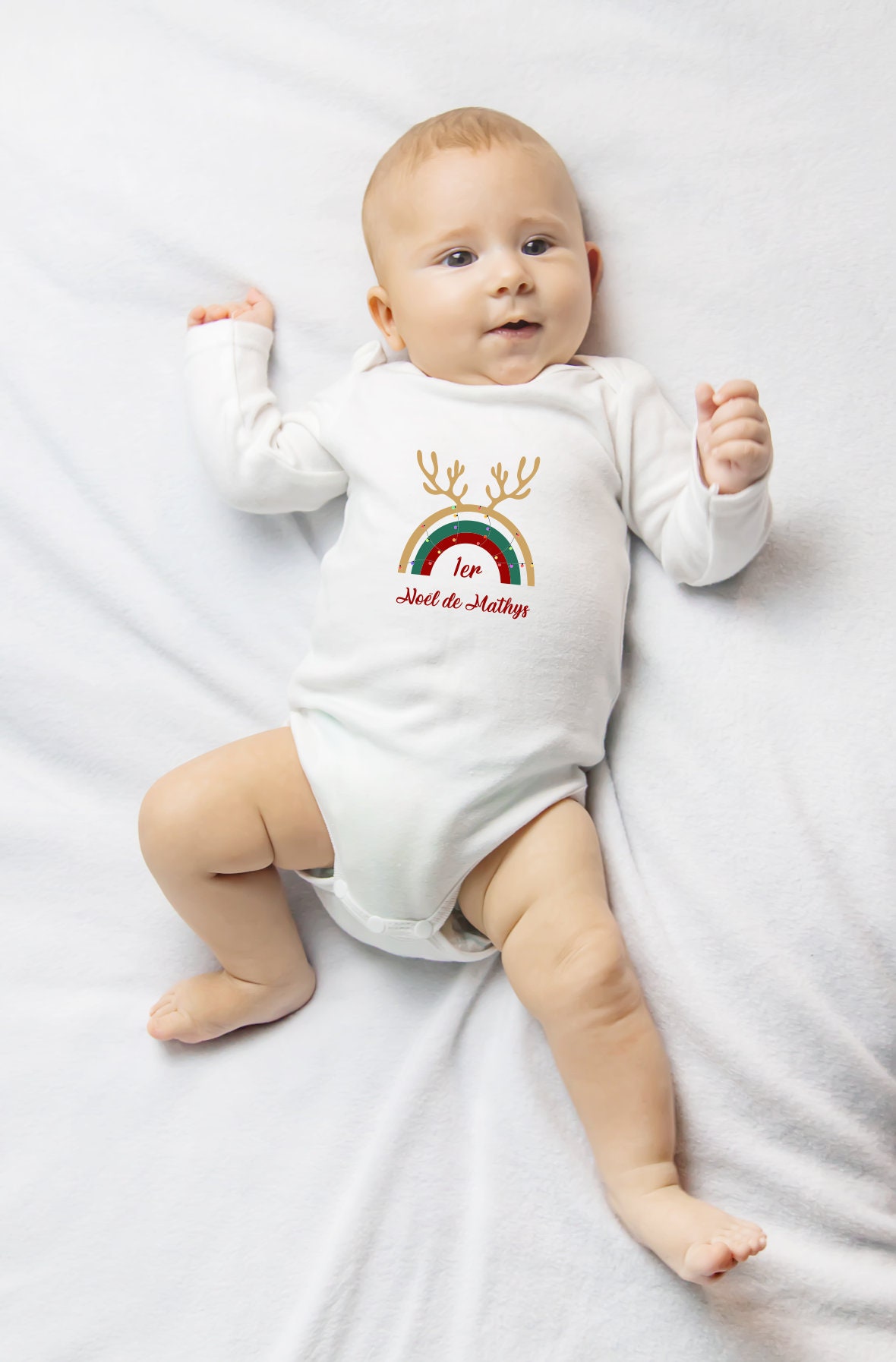 Body "Mon 1er Noël" avec prénom — bodies bébé