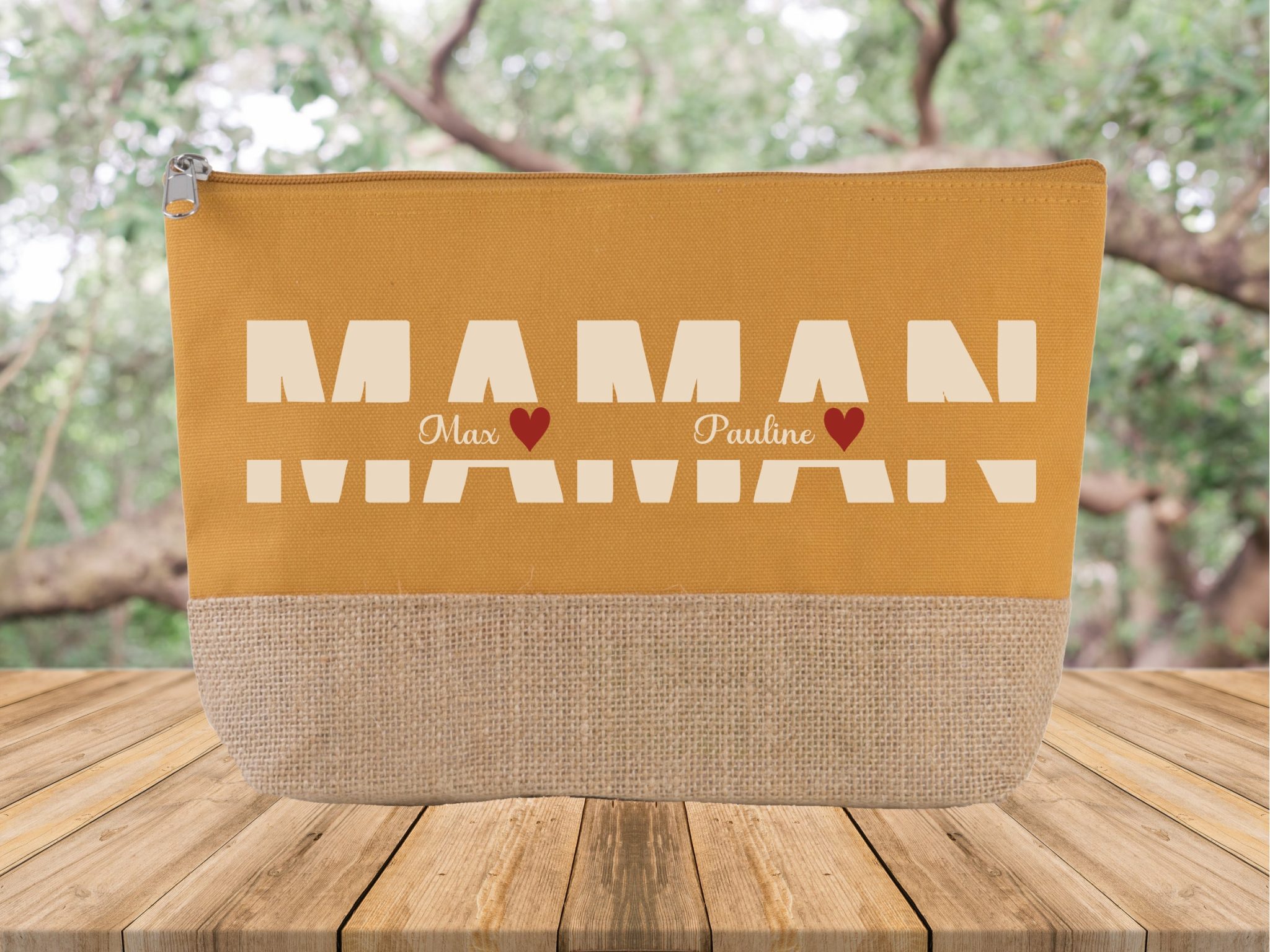 Grande trousse à personnaliser MAMAN — idée cadeau maman