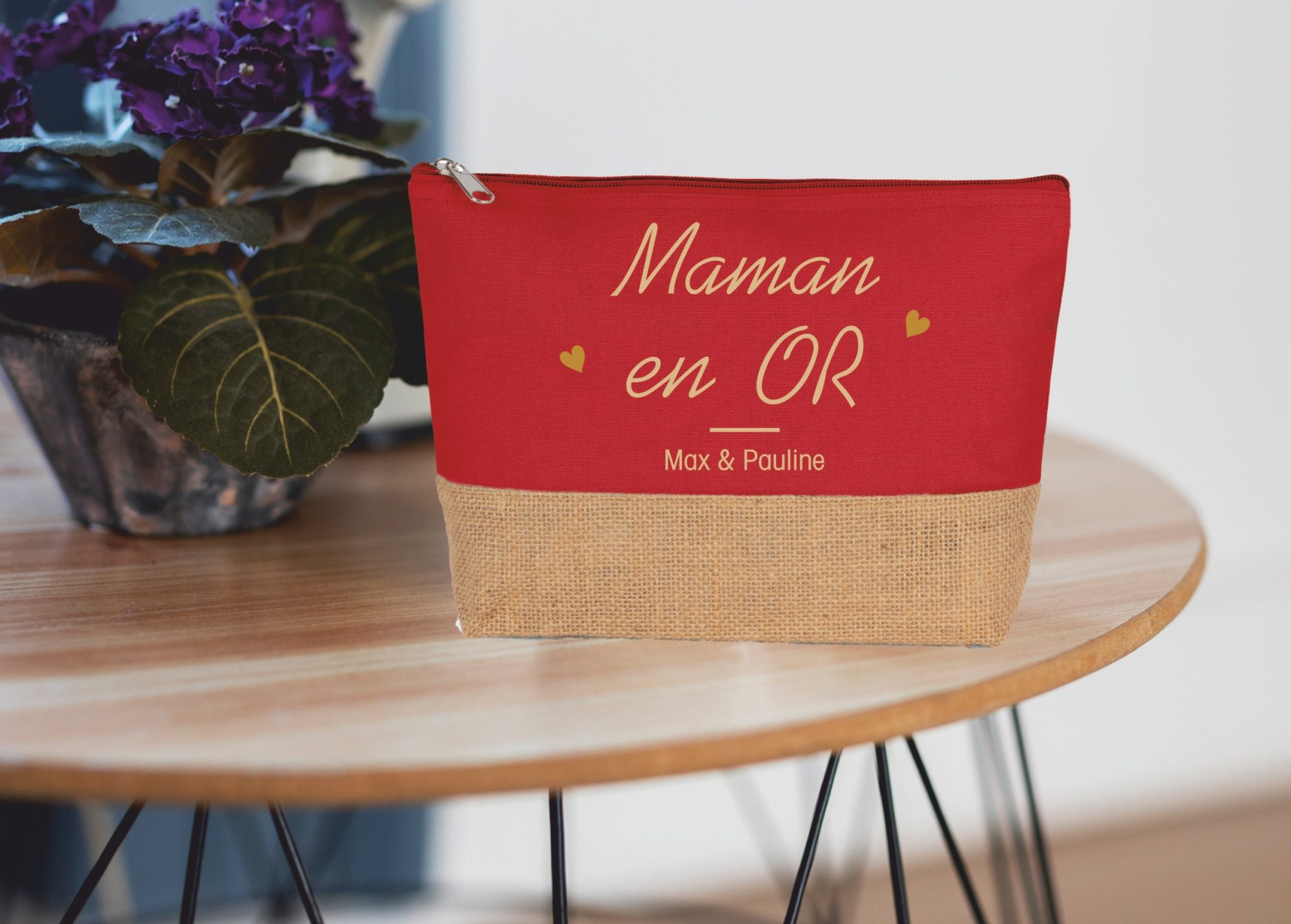 Grande trousse à personnaliser maman au top — anniversaire maman