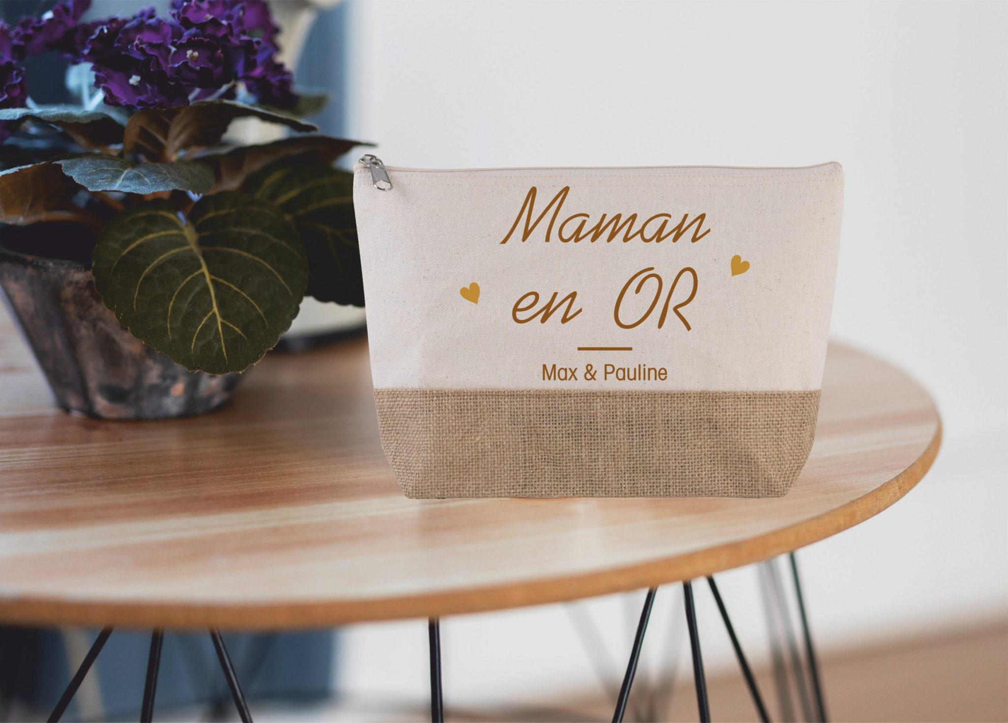 Grande trousse à personnaliser maman au top — cadeau maman personnalisé