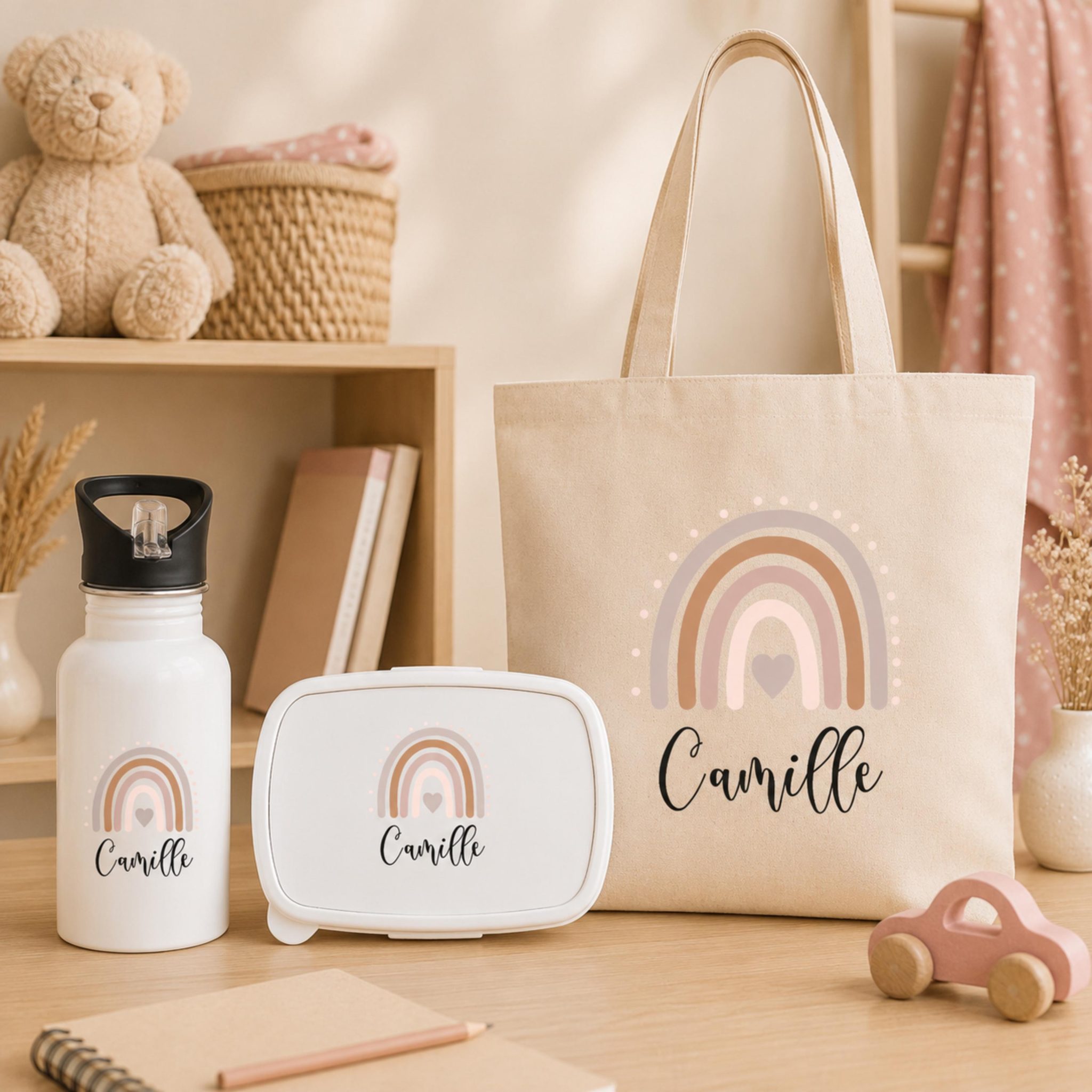 Kit école personnalisé enfant — Cadeau enfant