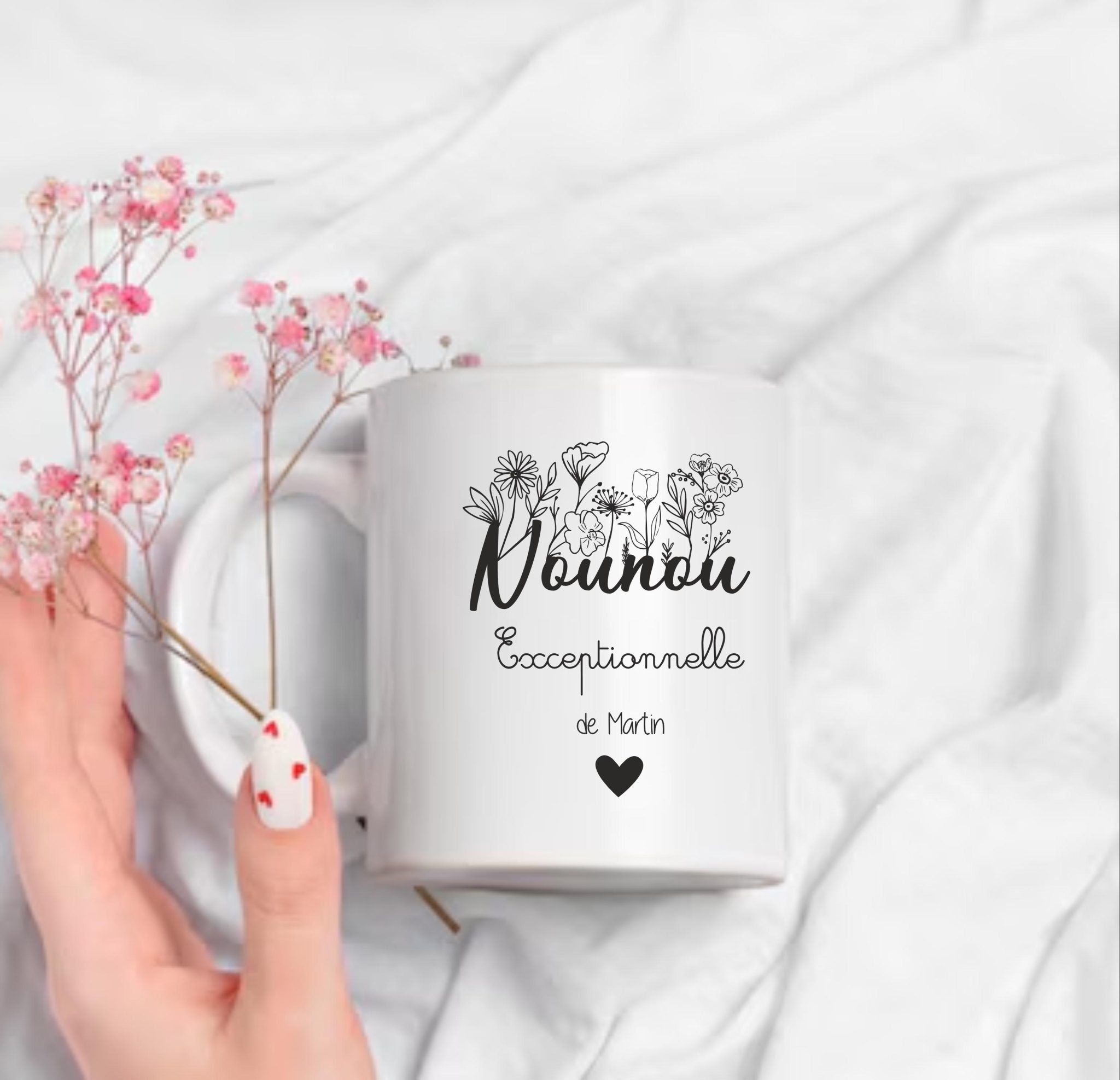 Mug personnalisé Nounou exceptionnelle
