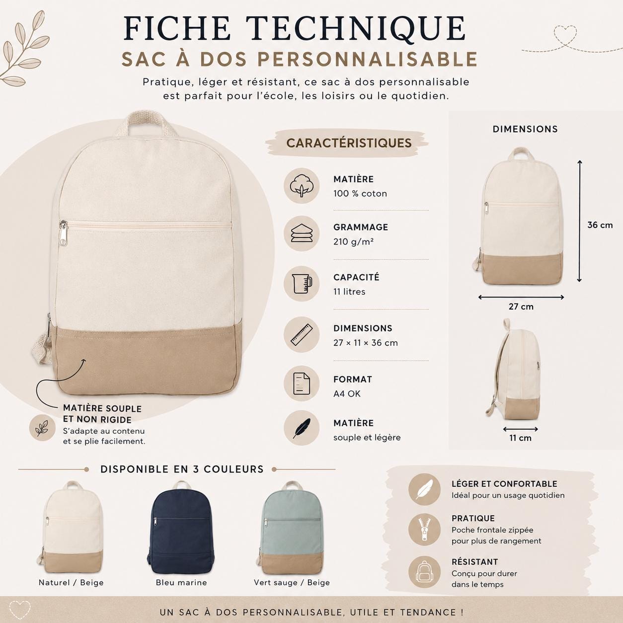 Sac a dos Tracteur enfant école — sac arc en ciel garçon