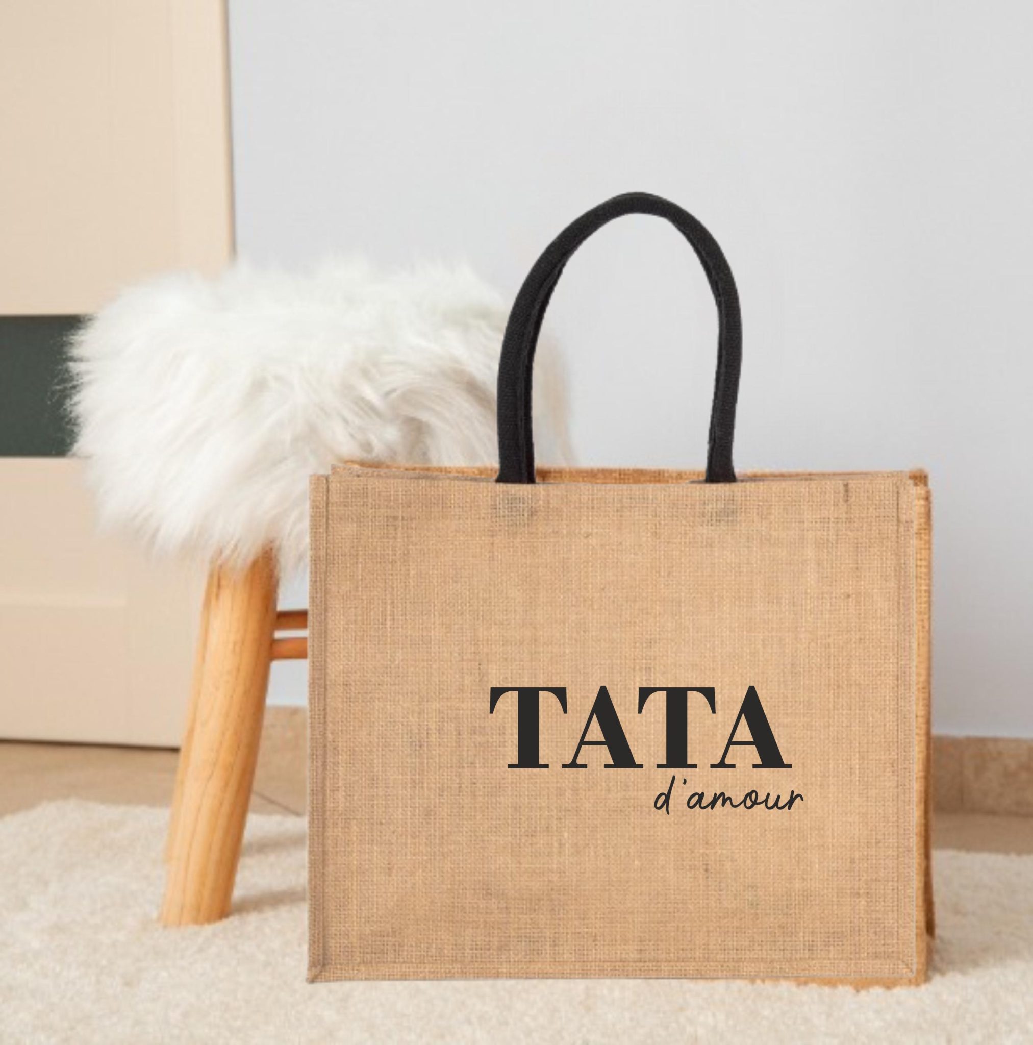 Sac en jute "Tata d'Amour"