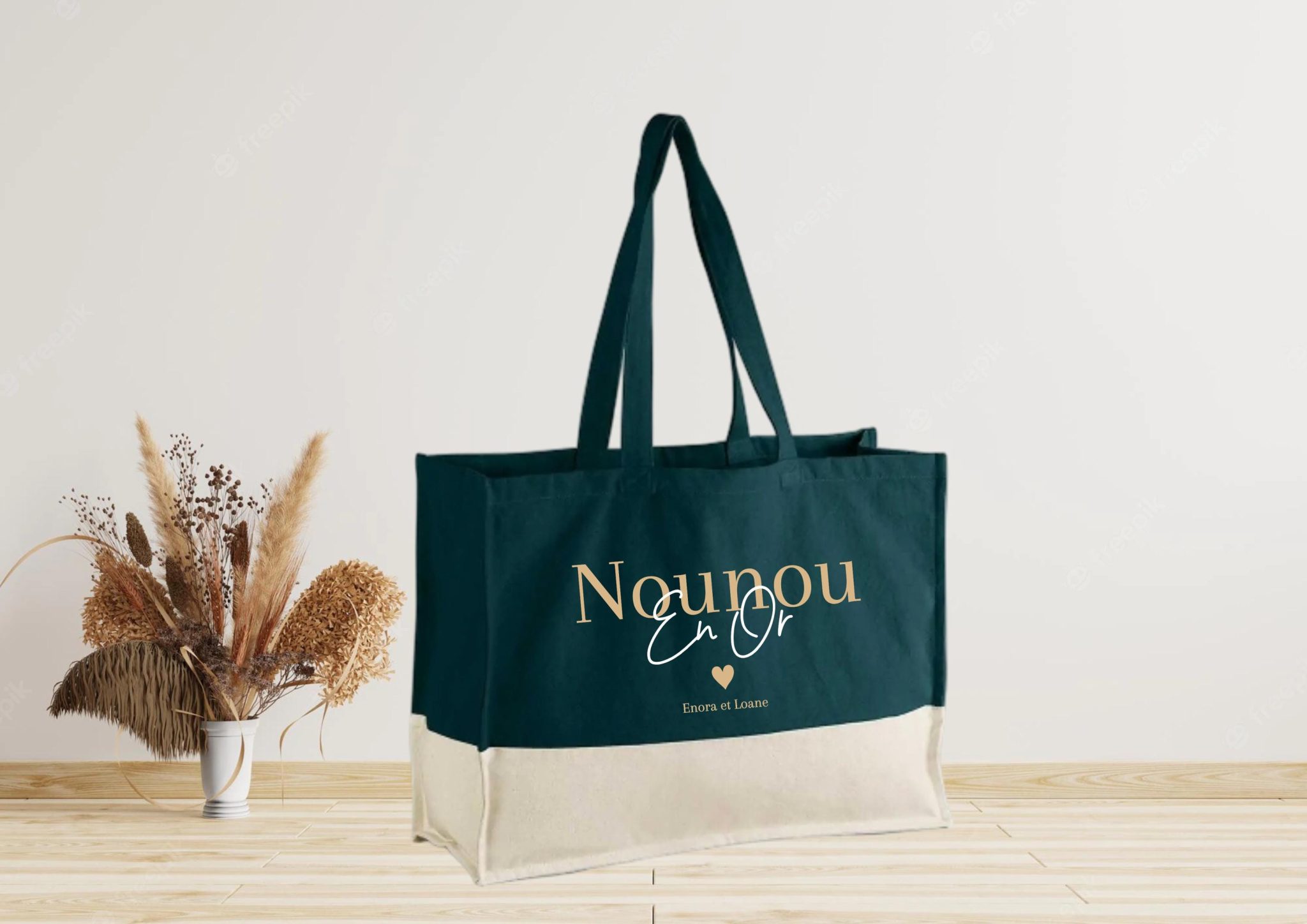 Sac maman à personnaliser cadeau Maîtresse — grand sac nounou