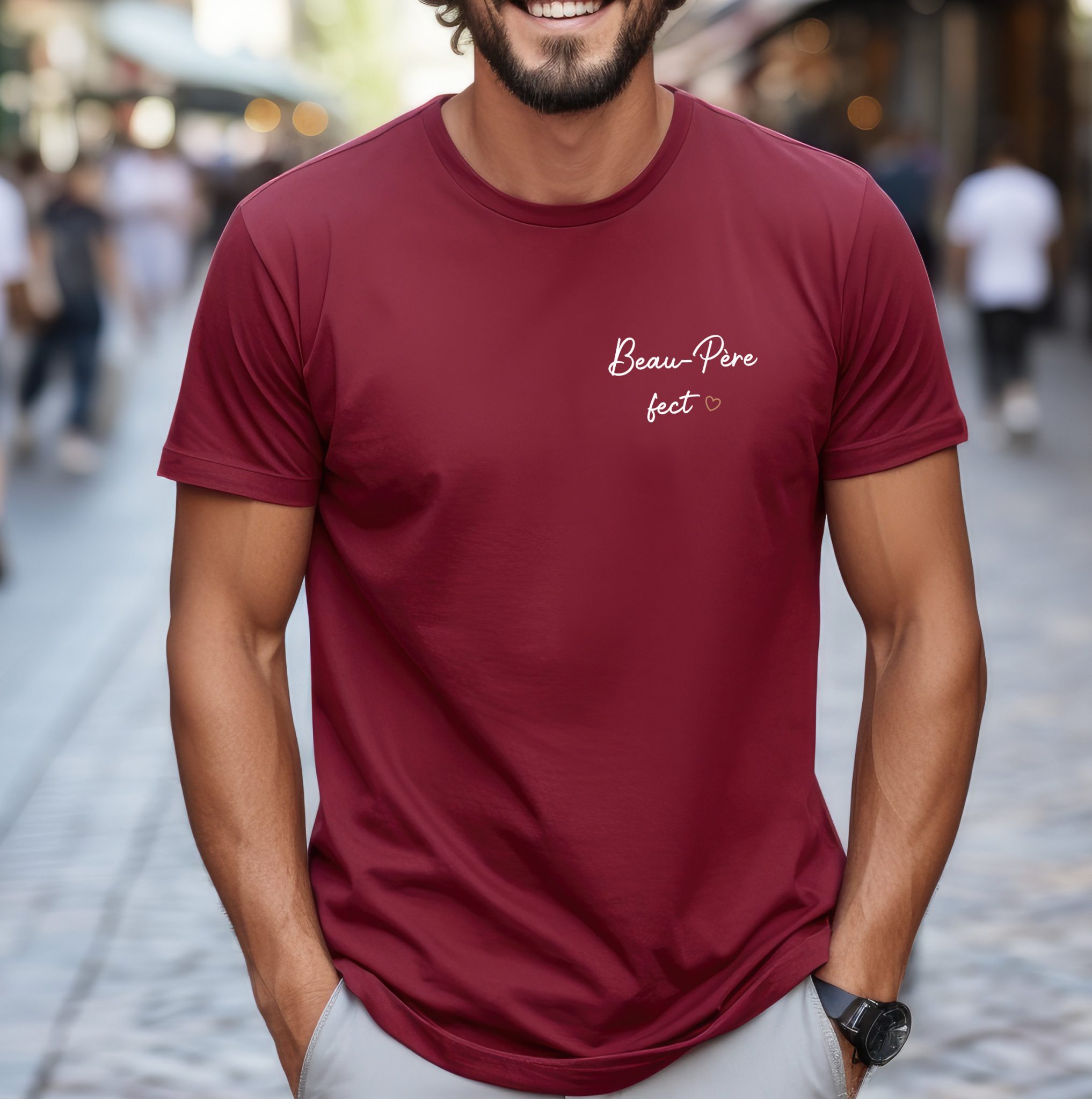T-shirt beau père fect — fête des pères tshirt