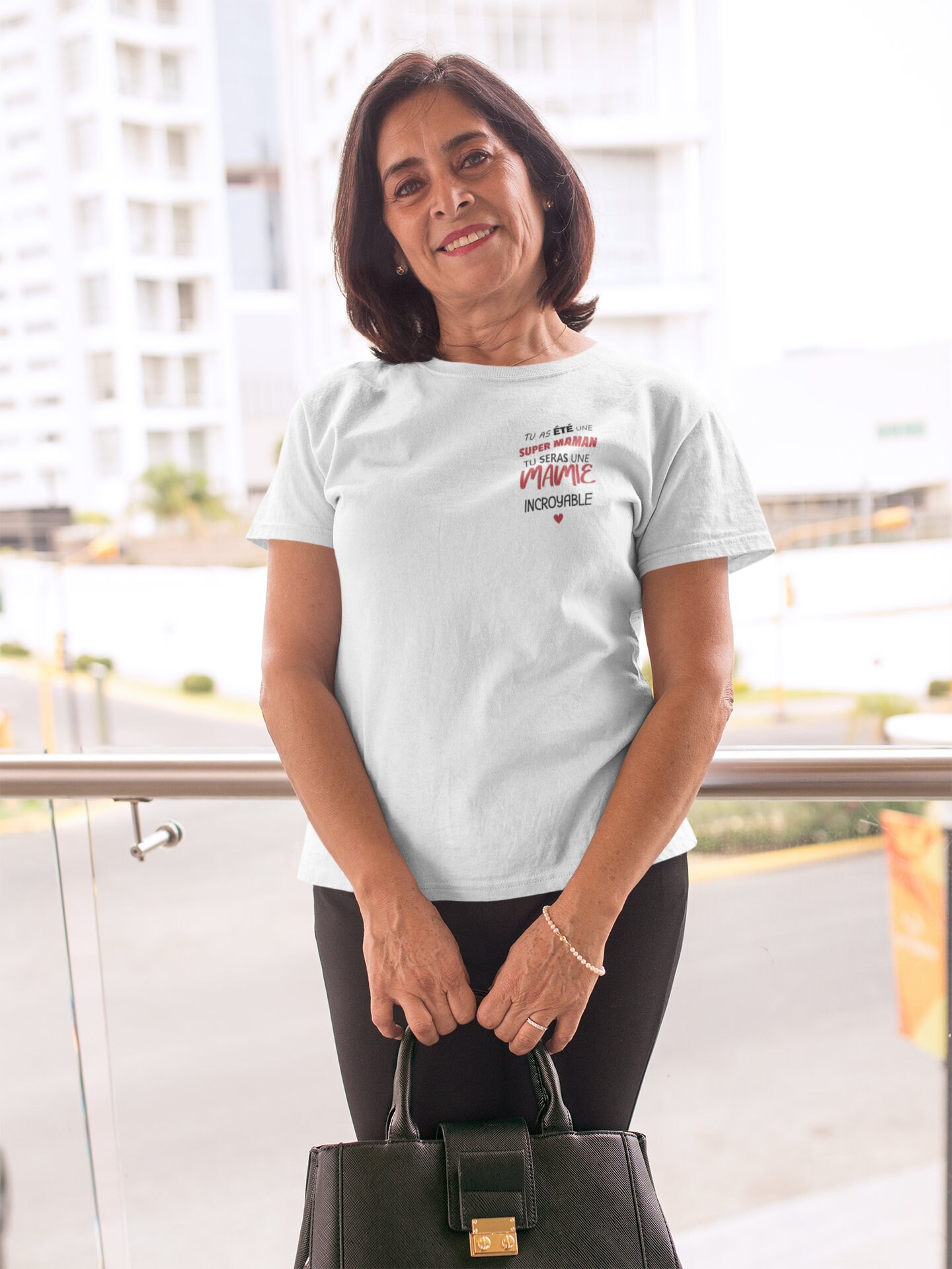 T-shirt Maman Mamie annonce grossesse enceinte — annonce enceinte t shirt maman