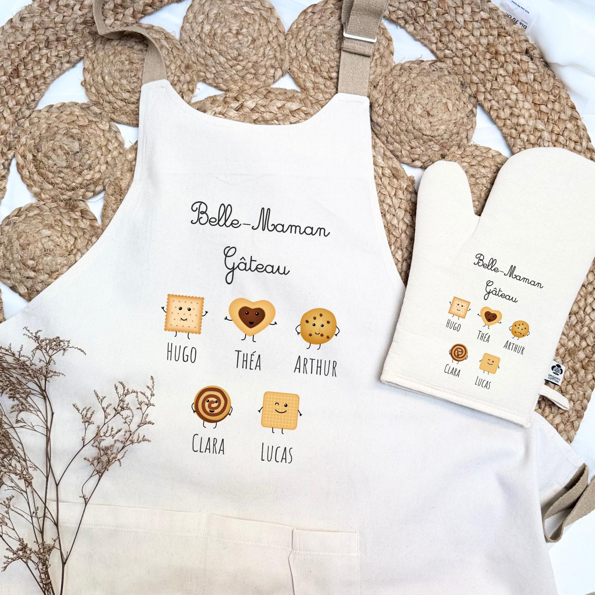 Tablier et Gant de Cuisine "Belle-Maman