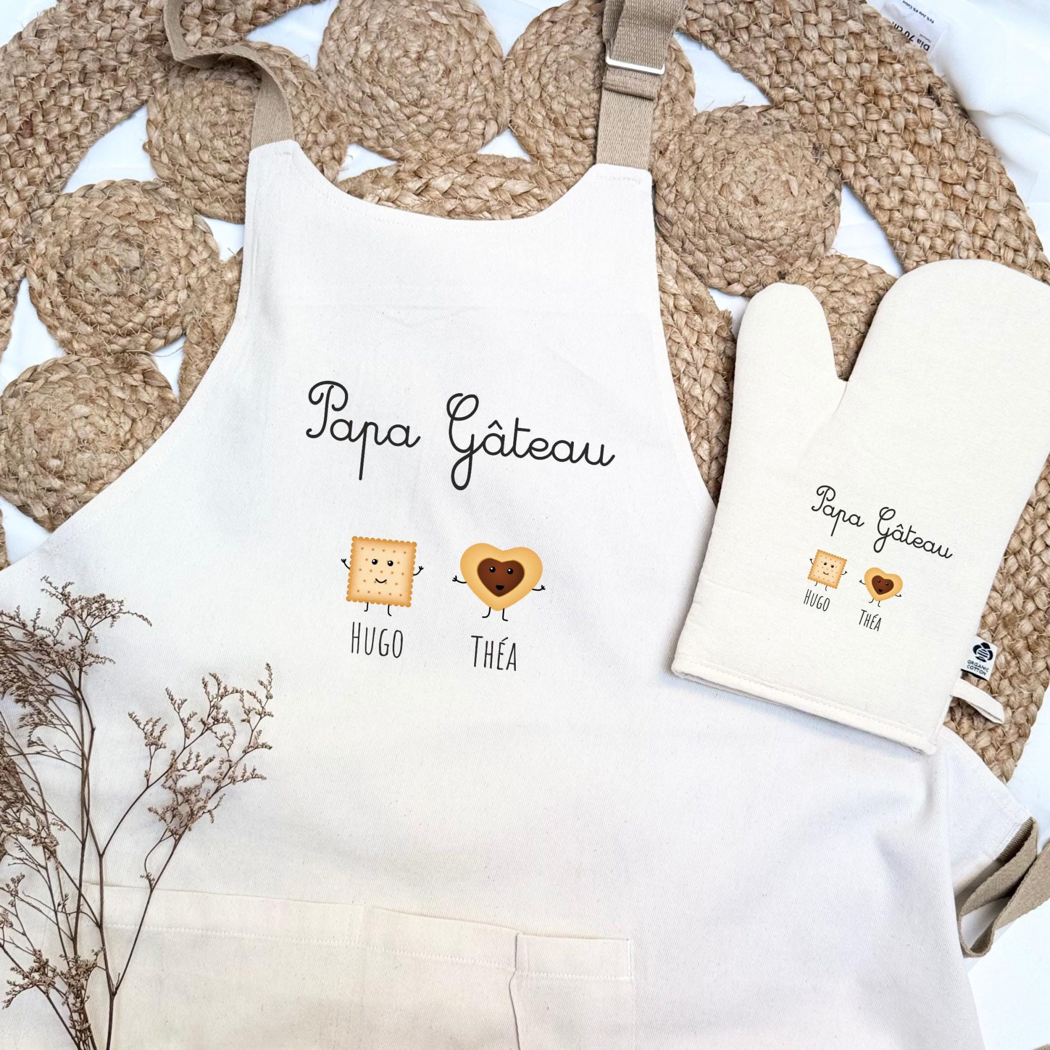 Tablier et Gant de Cuisine "Belle-Maman — Beau-père