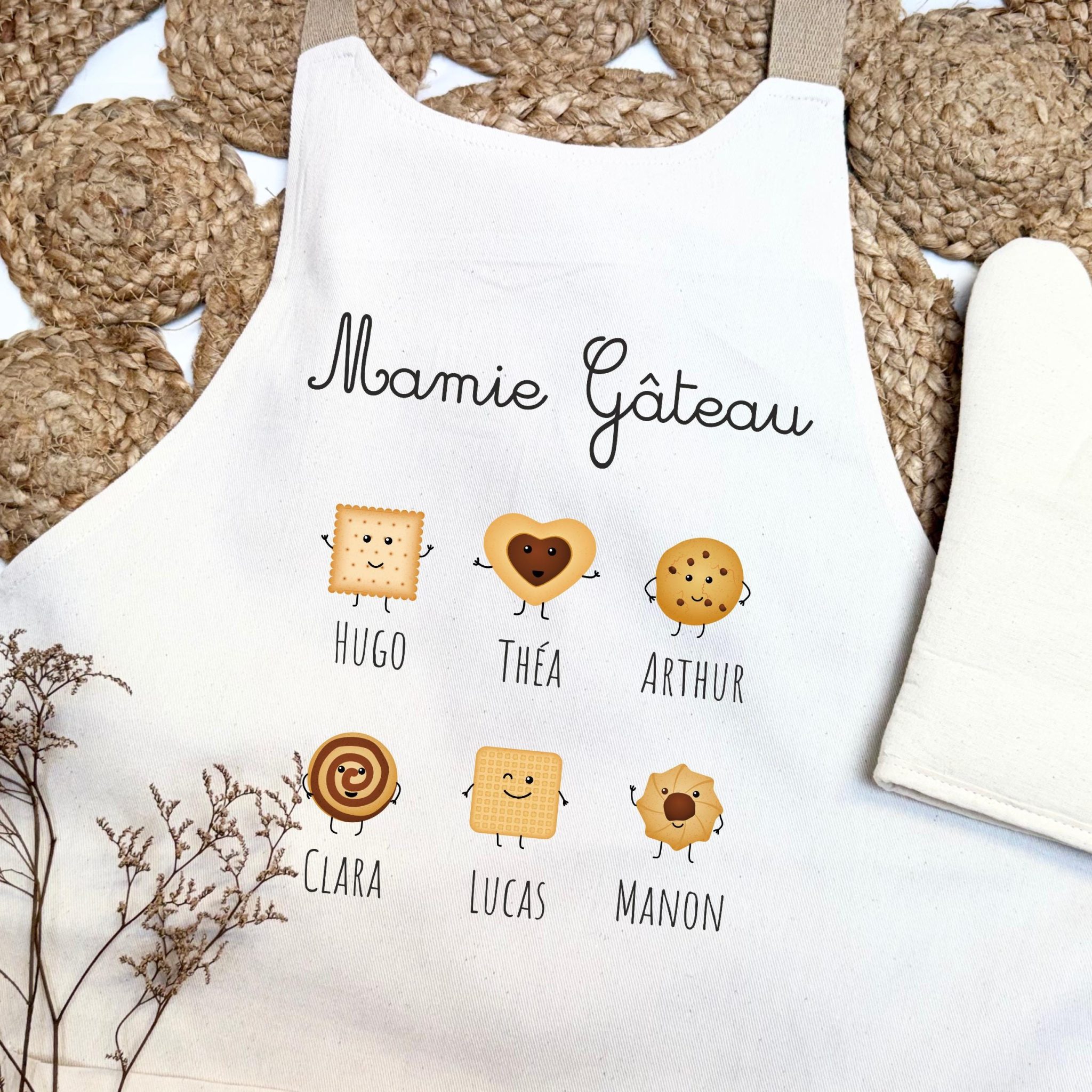 Tablier et Gant de Cuisine "Belle-Maman — fête des mamans