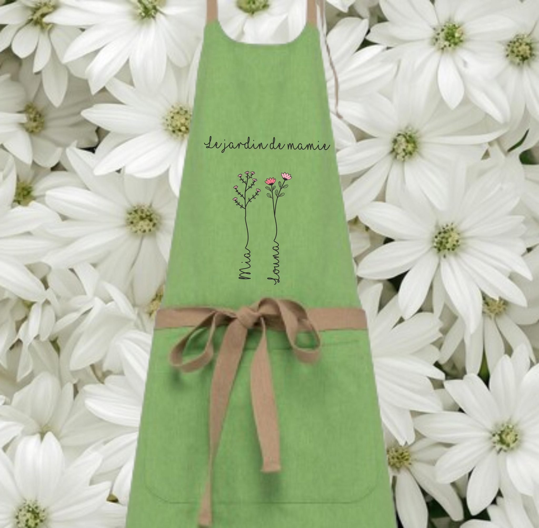 Tablier Personnalisé Mamie — idée cadeau personnalisé