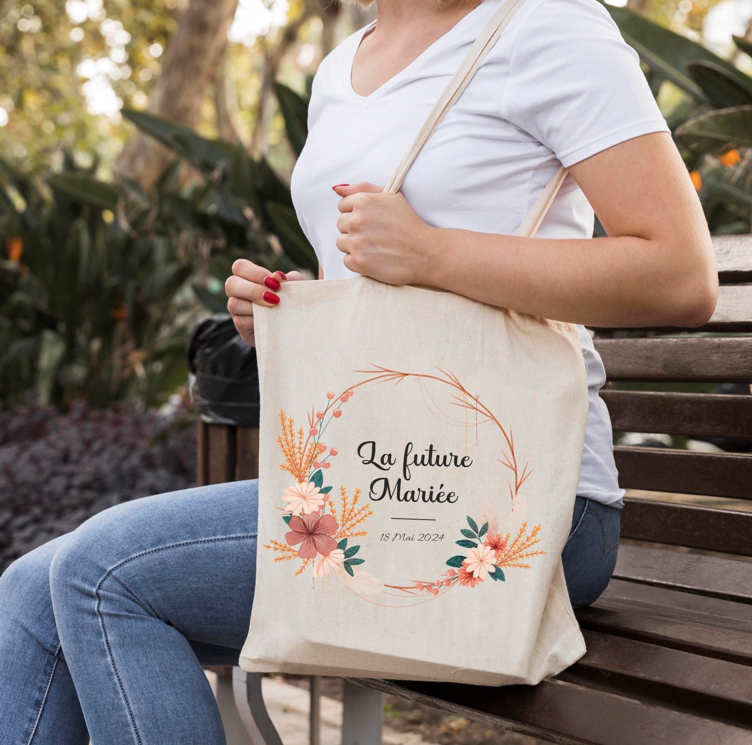 Tote bag EVJF future mariée/ sac team de