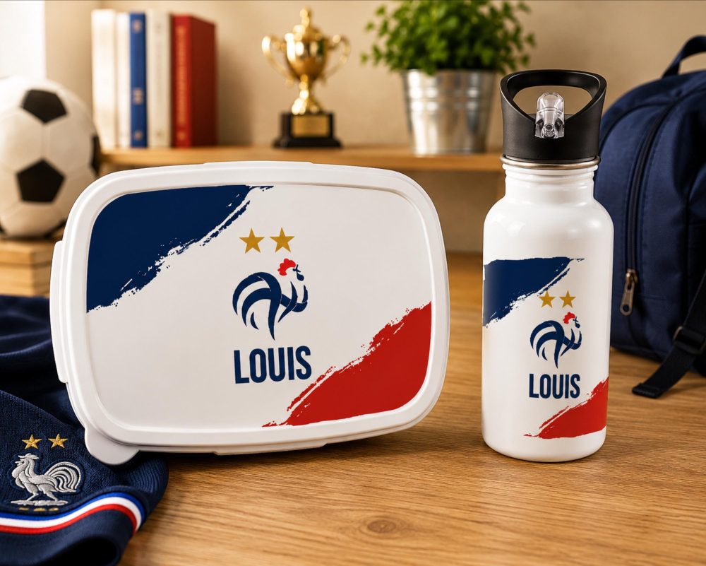 Cadeau enfant fan de football — boîte goûter foot