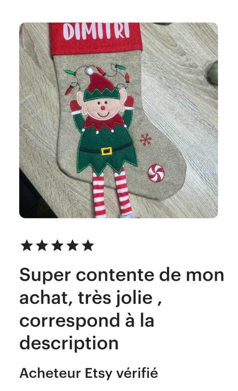 Chaussette de Noël personnalisée — chaussettes de noel avec motif