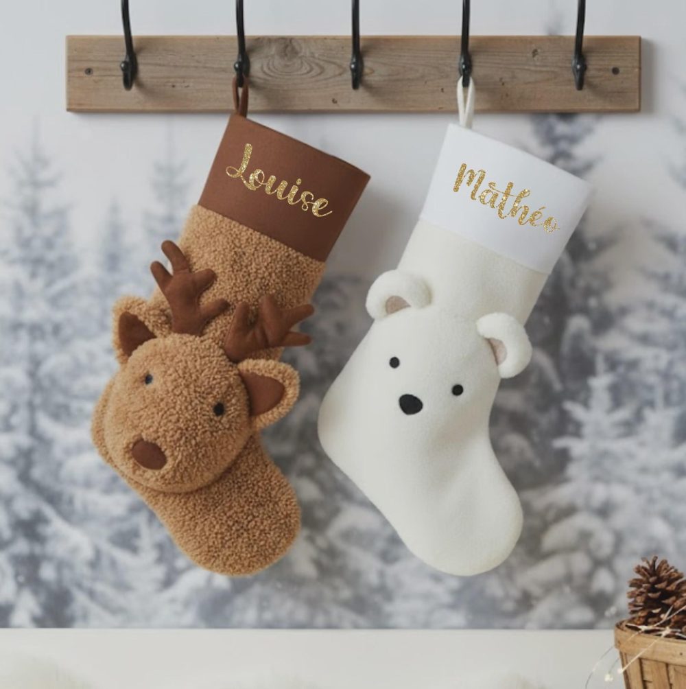 Chaussette de noël Prénom personnalisée — chaussette de noël
