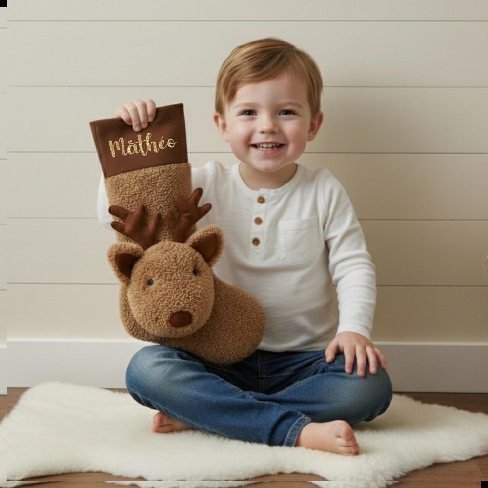 Chaussette de noël Prénom personnalisée — chaussette de noël enfant