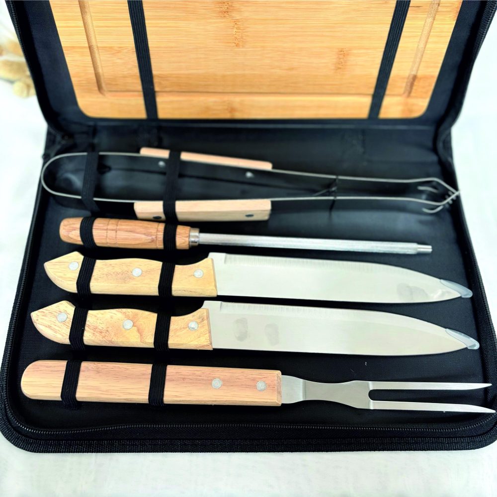 Kit d'ustensile à barbecue Papy — Cadeau BBQ papy