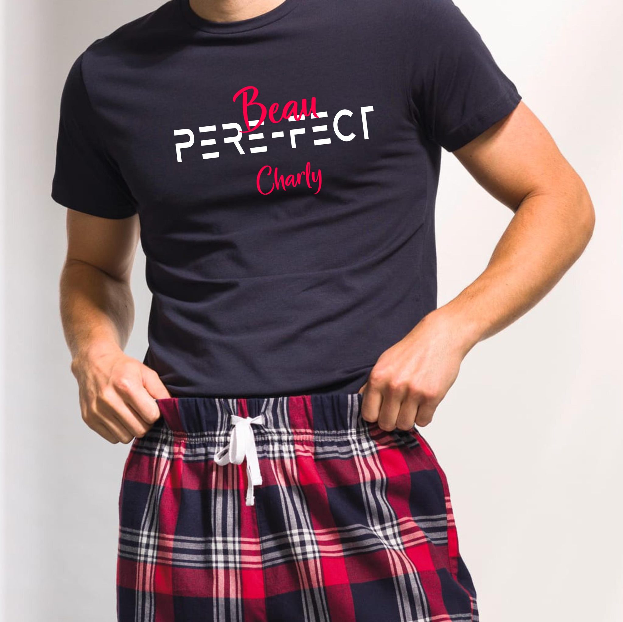 Pyjama personnalisé pour papi, papa ou beau papa — cadeau beau papa