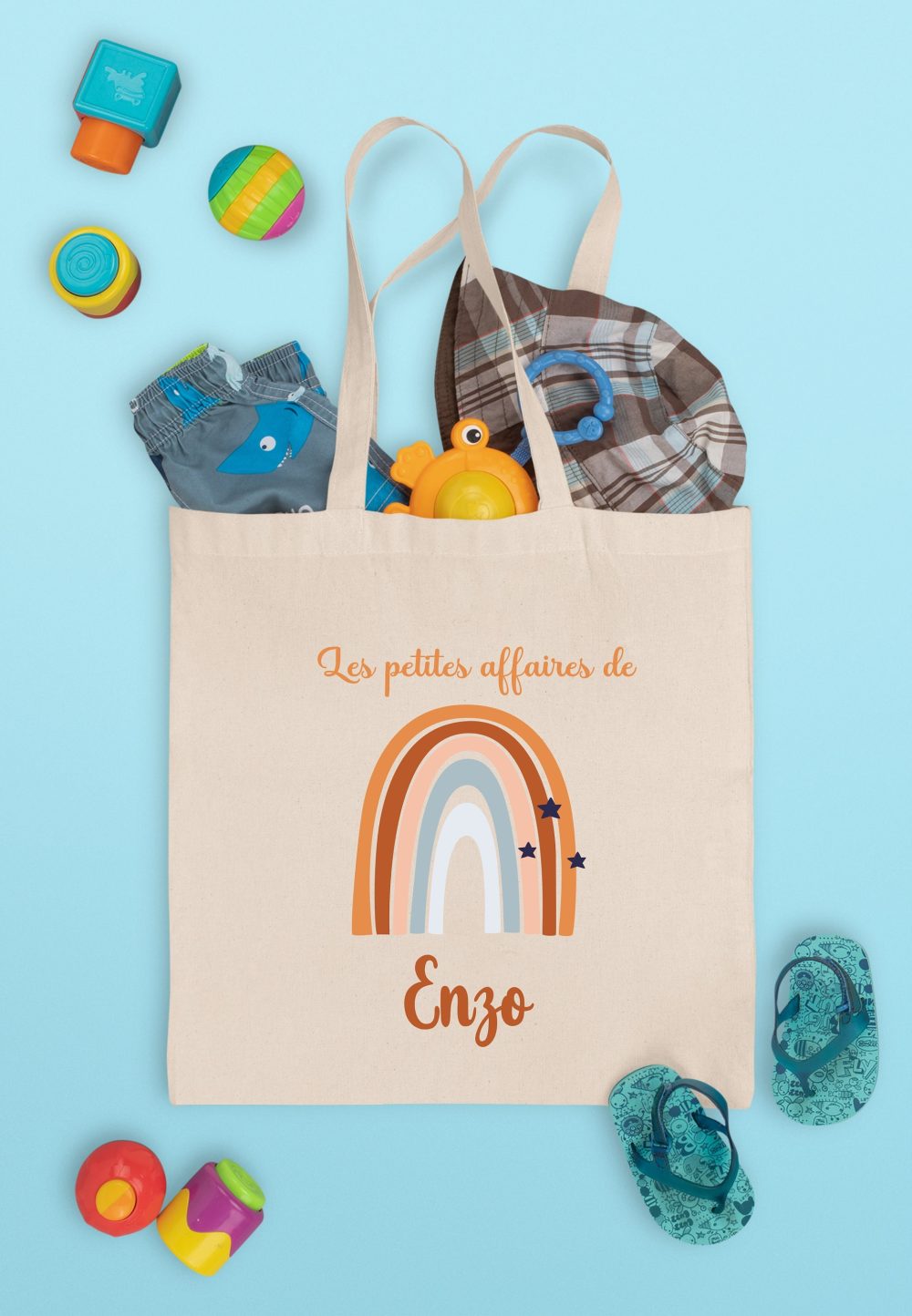 Sac enfant personnalisé prénom — idée cadeau enfant bébé