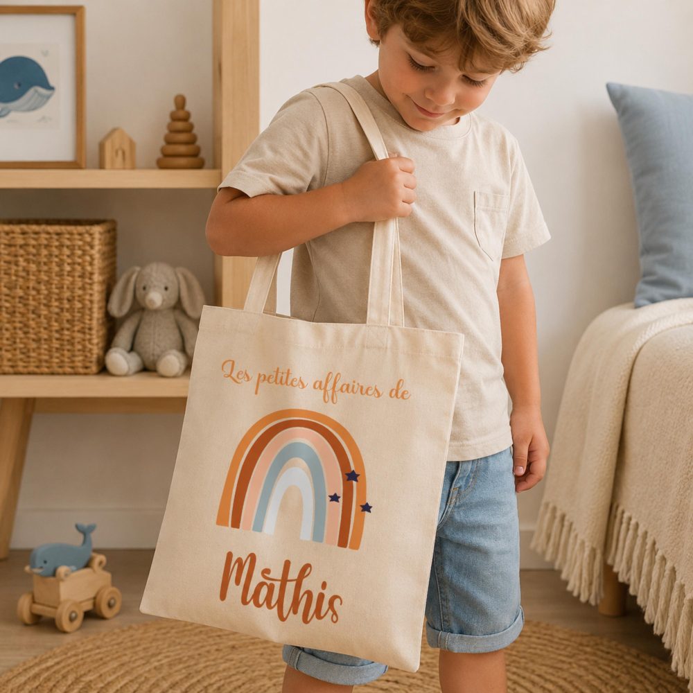 Sac enfant personnalisé prénom — sac à doudou