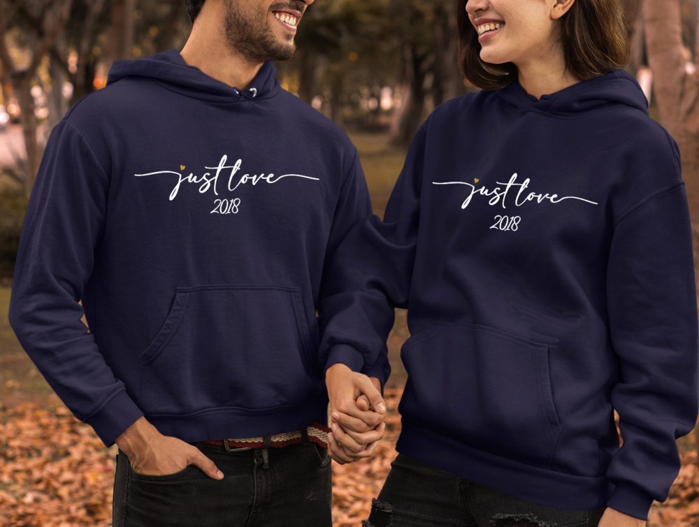 Sweat-shirt personnalisé Saint Valentin — pull personnalisé duo
