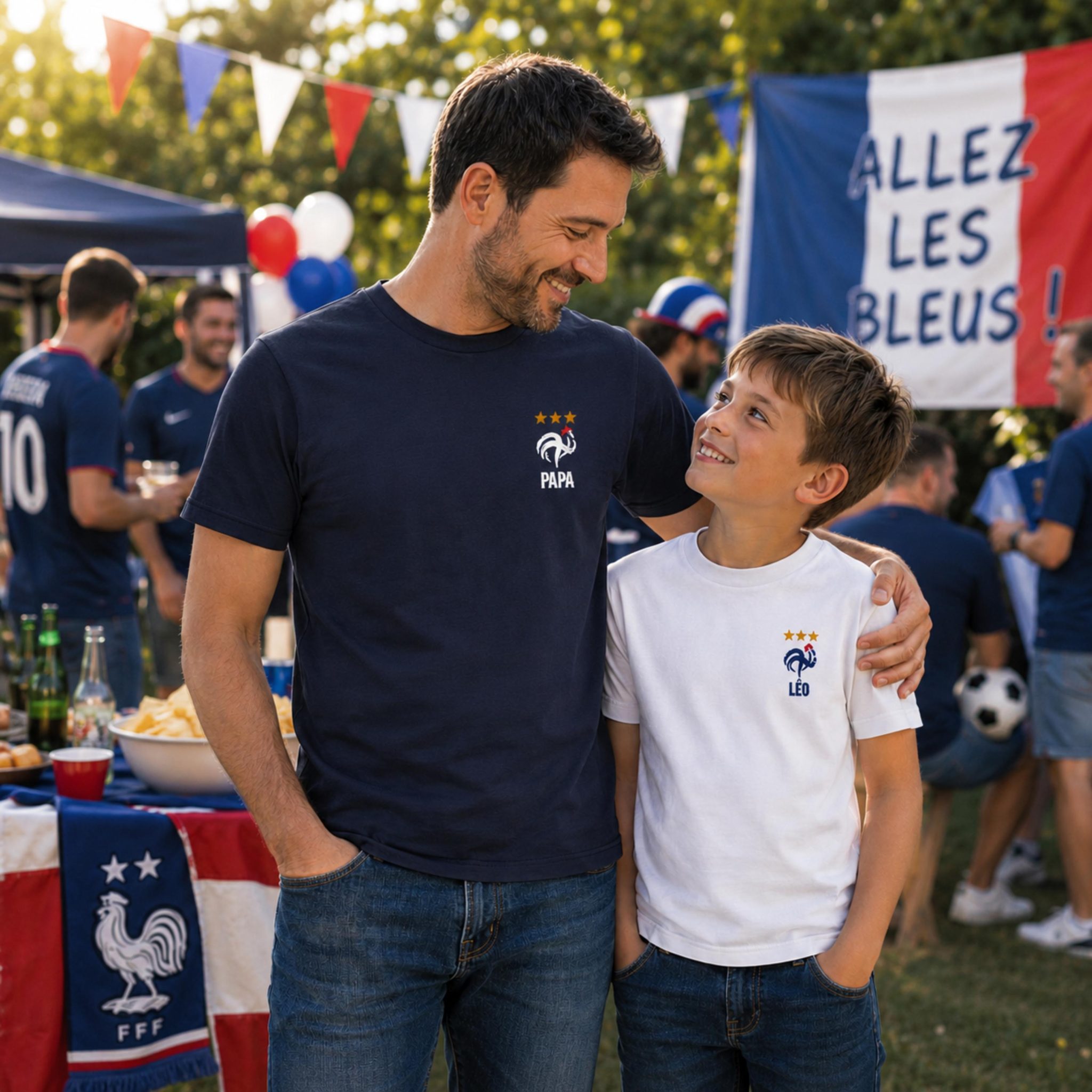 T-shirts France 3 étoiles — coupe du monde