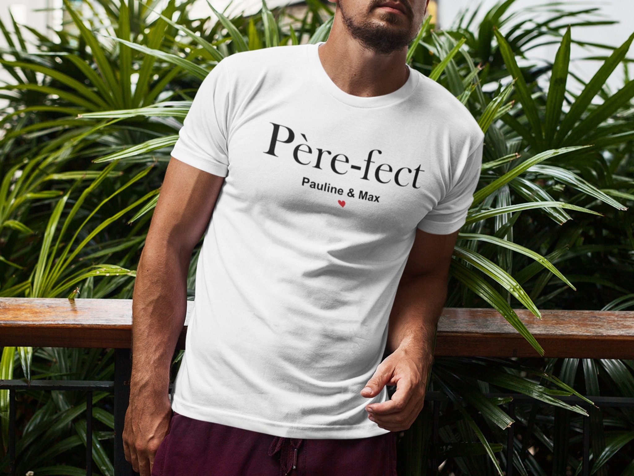 Tee-shirt personnalisé papa, père fect