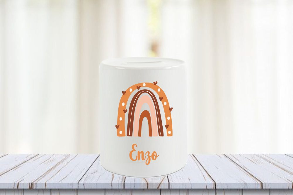 Tirelire personnalisée avec prénom — cadeau anniversaire enfant