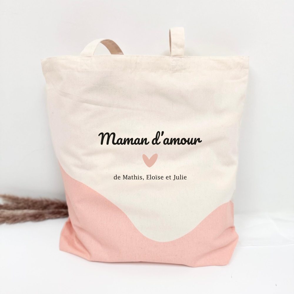 Tote bag "Maman d'amour" — cadeau fête maman