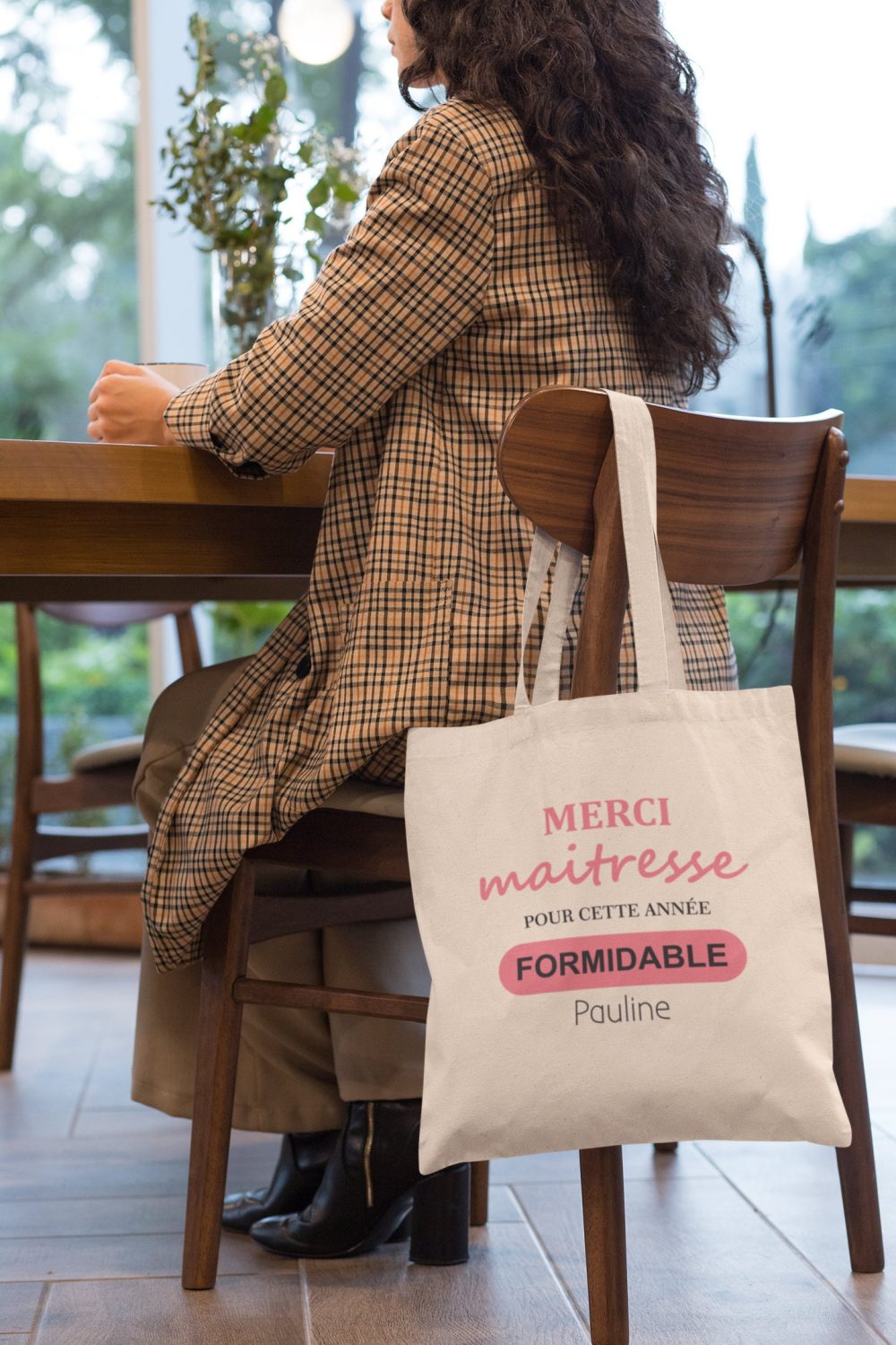 Tote bag personnalisé Maitresse Maitre — cadeau personnalisable atsem